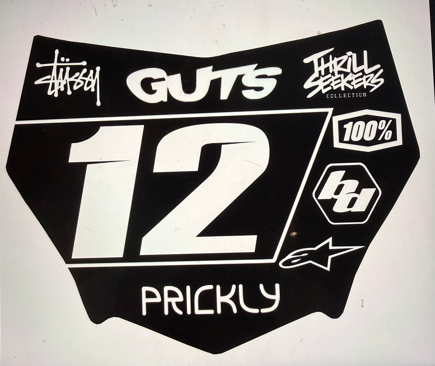 Number 12 Style Decal